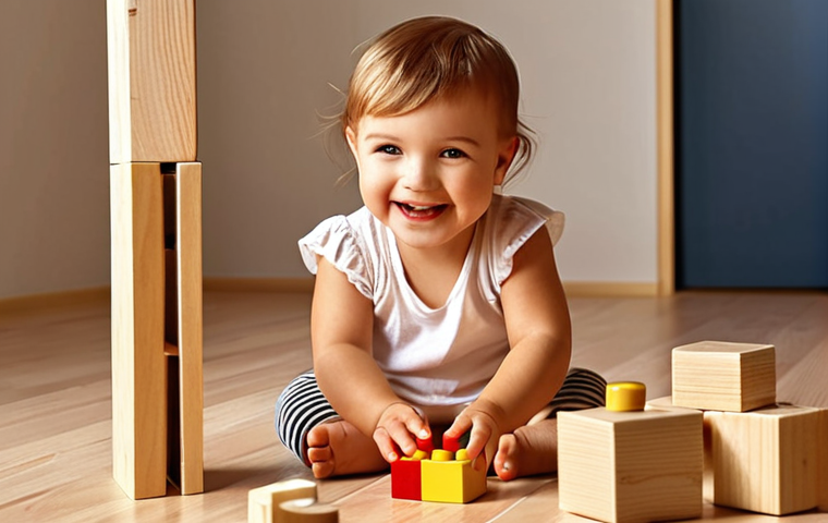 **

Cute toddler playing with PLA building blocks, smiling, safe environment, warm lighting.

**